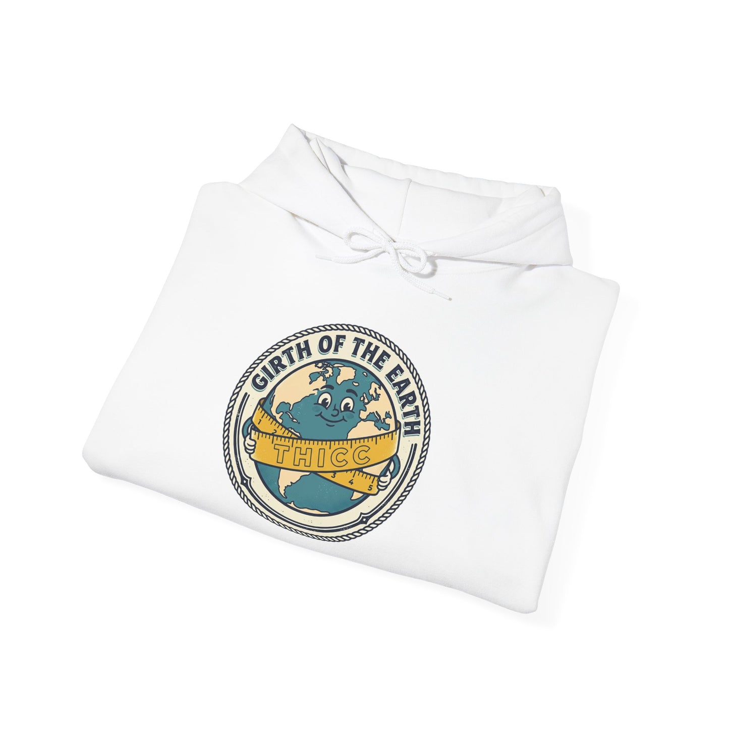 Earth Day Hoodie - 'Girth of the Earth' Vintage Globe Sweatshirt