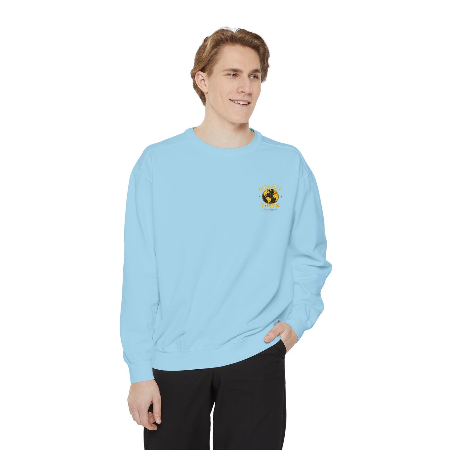 Sunflower Heart Crewneck Sweatshirt - Floral Love Graphic