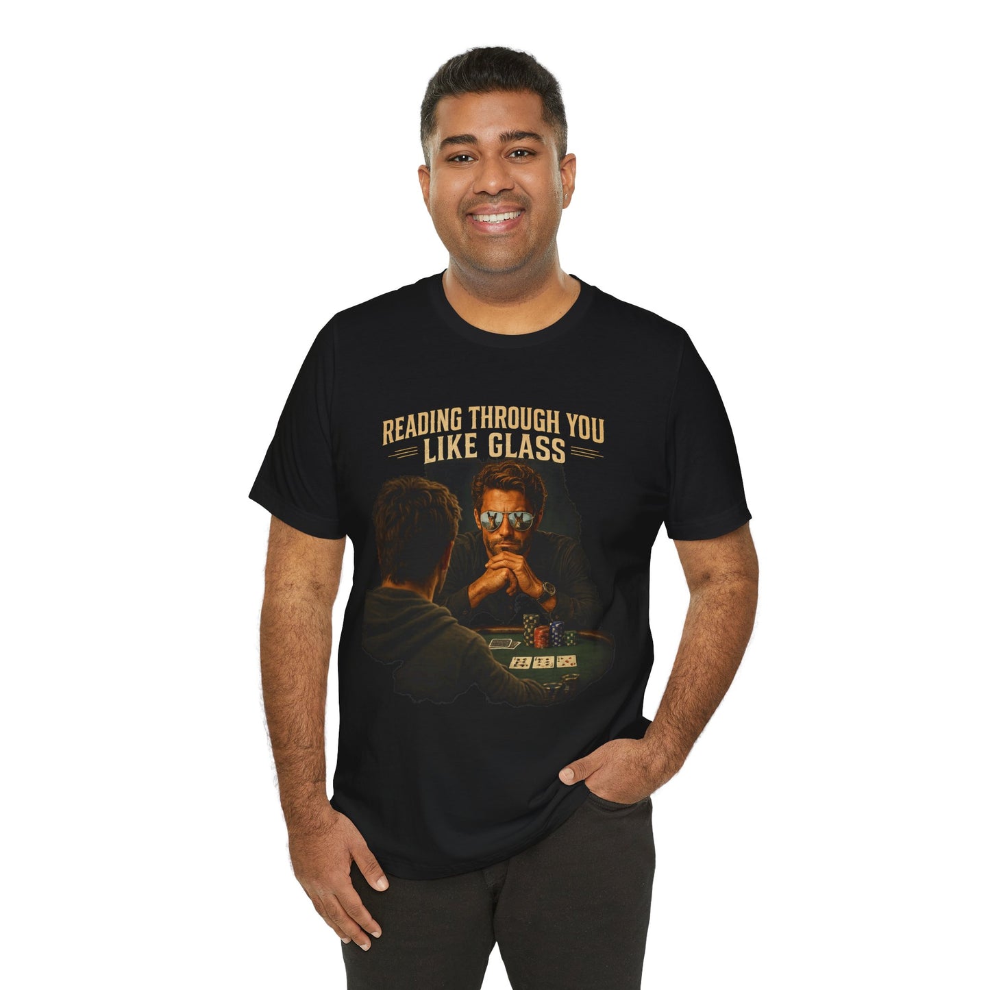 Reading Through You Like Glass Poker T-Shirt