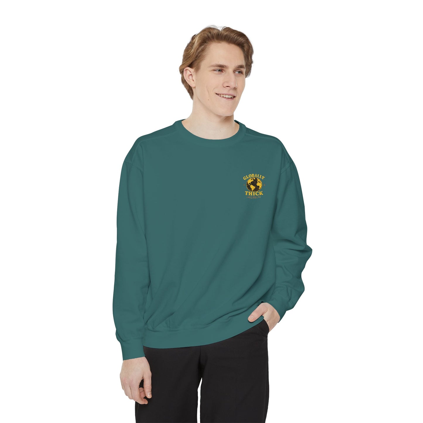 Sunflower Heart Crewneck Sweatshirt - Floral Love Graphic