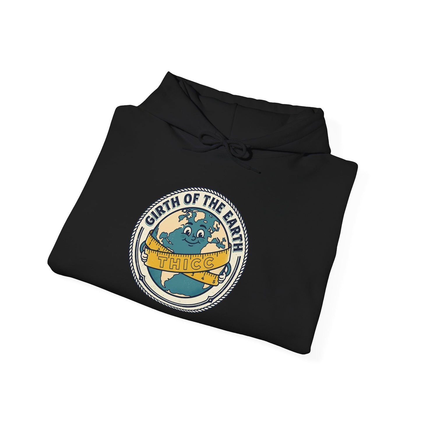 Earth Day Hoodie - 'Girth of the Earth' Vintage Globe Sweatshirt