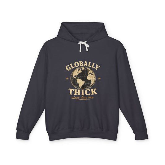 Globally Thick Hoodie – Retro Earth Graphic "Since Day One"