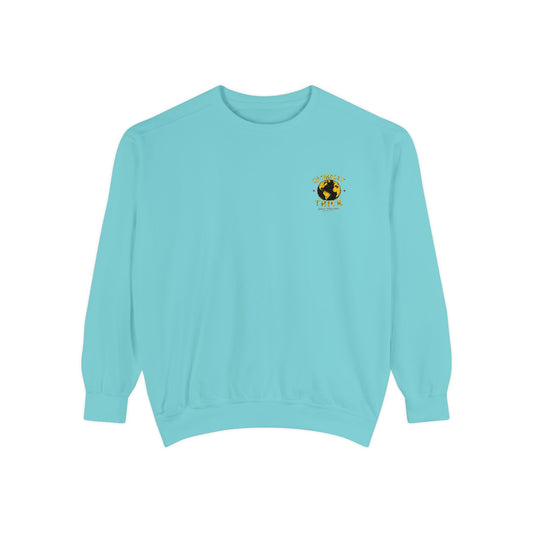 Sunflower Heart Crewneck Sweatshirt - Floral Love Graphic