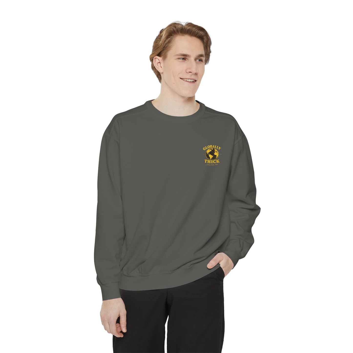 Sunflower Heart Crewneck Sweatshirt - Floral Love Graphic