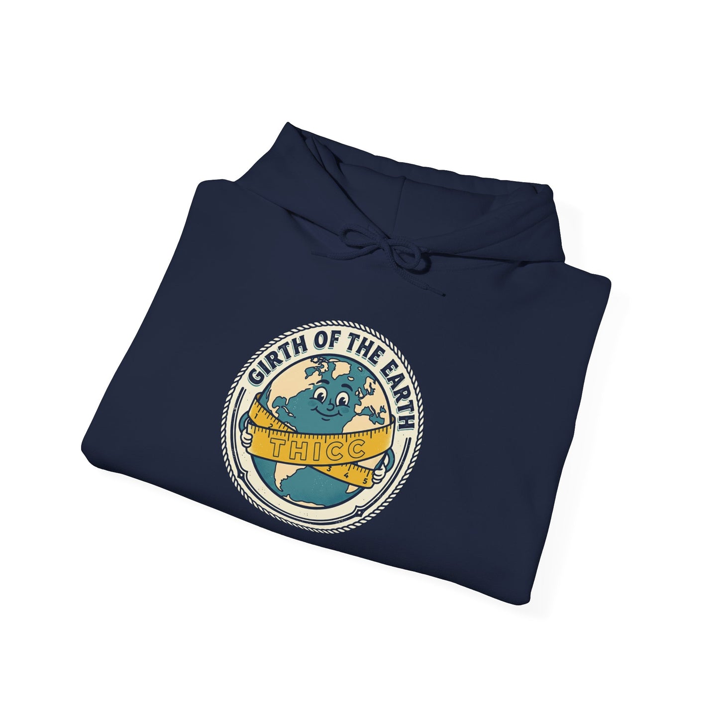 Earth Day Hoodie - 'Girth of the Earth' Vintage Globe Sweatshirt