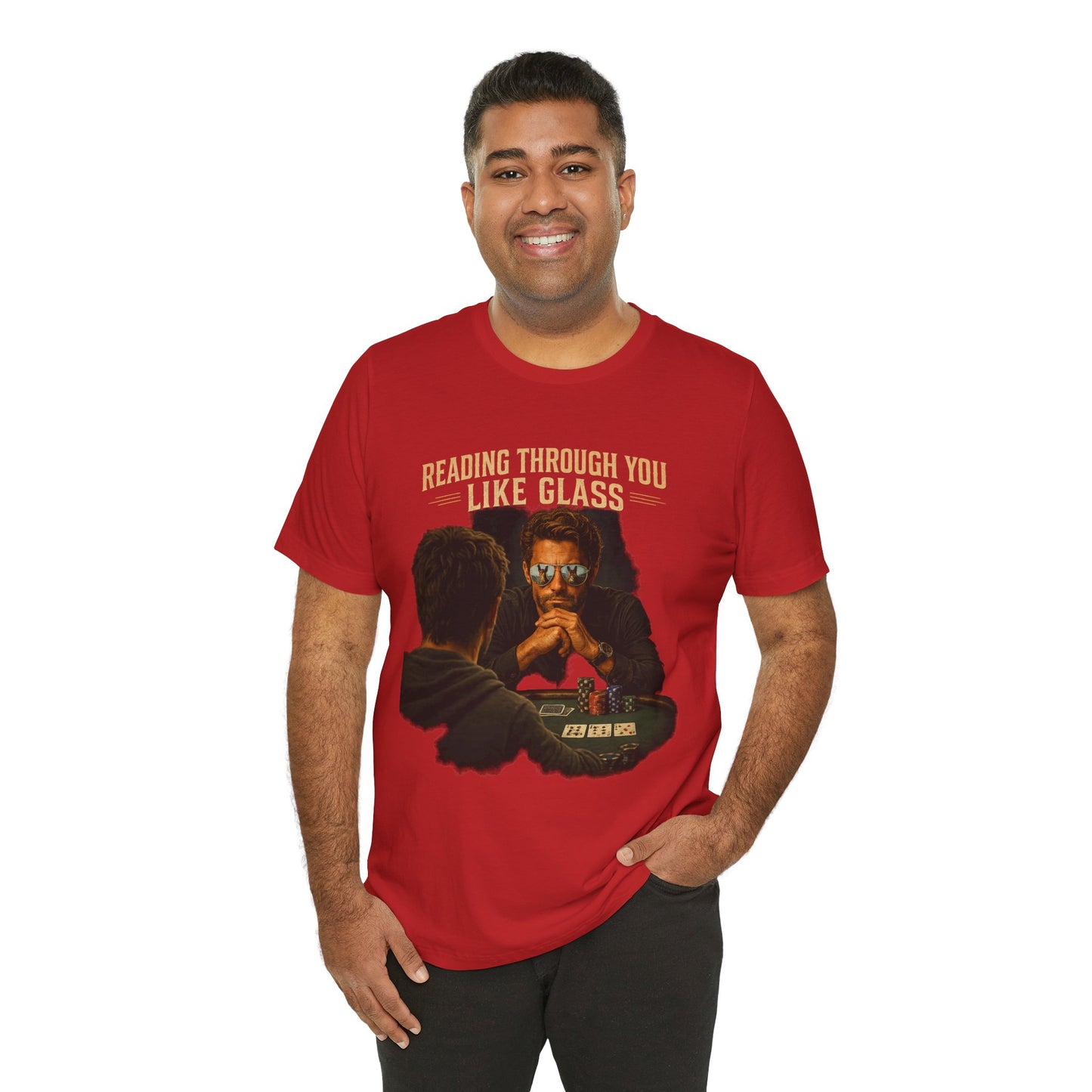 Reading Through You Like Glass Poker T-Shirt