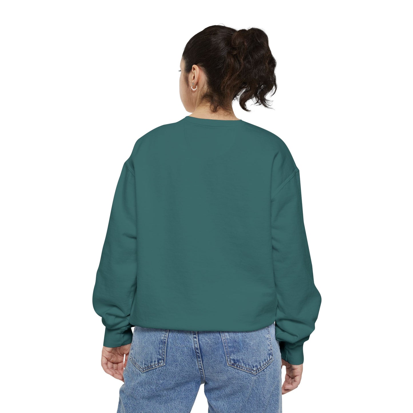 Sunflower Heart Crewneck Sweatshirt - Floral Love Graphic
